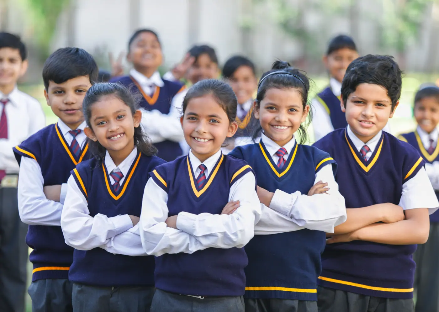 Confident primary students of Scholars' Home
